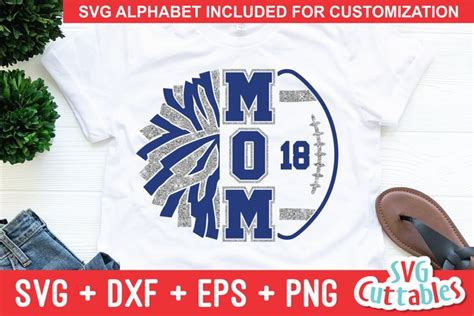 Football Mom SVG | Cheer Mom SVG | Shirt Design