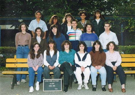 Photo De Classe 2ème Année Bac Pro Compta De 1991 Lycée René Auffray