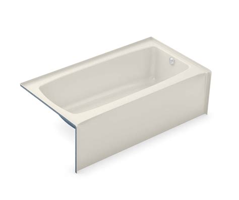 To Afr Acrylx Alcove Right Hand Drain Bath In Biscuit Bath Aker En