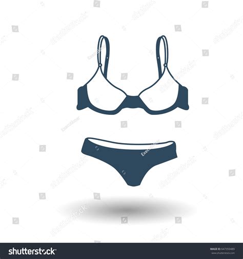 Flat Bikini Web Icon Underwear Icon Stock Vector Royalty Free Shutterstock