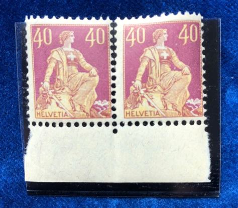 Schweizer Briefmarke Helvetia sitzend 40 2 Stück Kaufen auf Ricardo