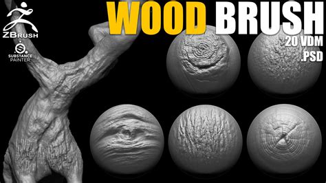 Wood And Tree Brushes For Zbrush Flippednormals