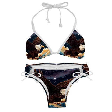 Starry Bird Detachable Sponge Adjustable Strap Bikini Set Two Pack Great For All Scenes One
