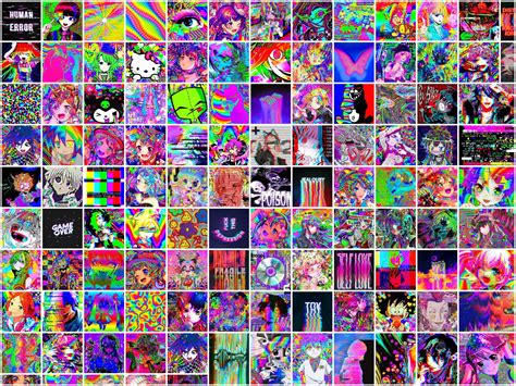 Anime Glitchcore Wallpapers Wallpaper Cave