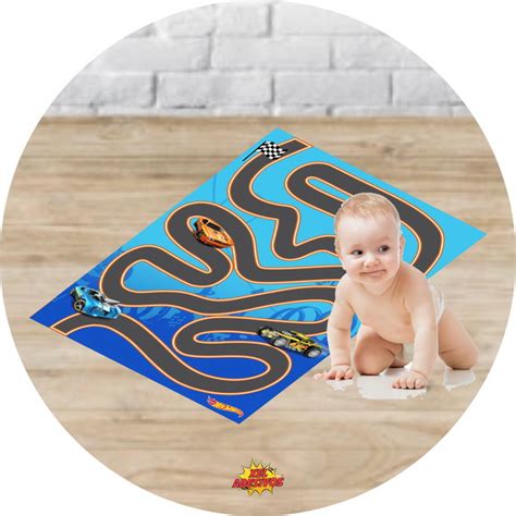 Painel Lona Tapete P Brincar Pista Hot Wheels Mapa Corrida Elo