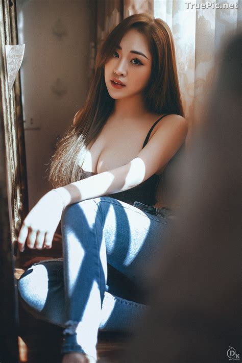 Vietnamese Model Sexy Angel In Black Lingerie And Jean TruePic Net