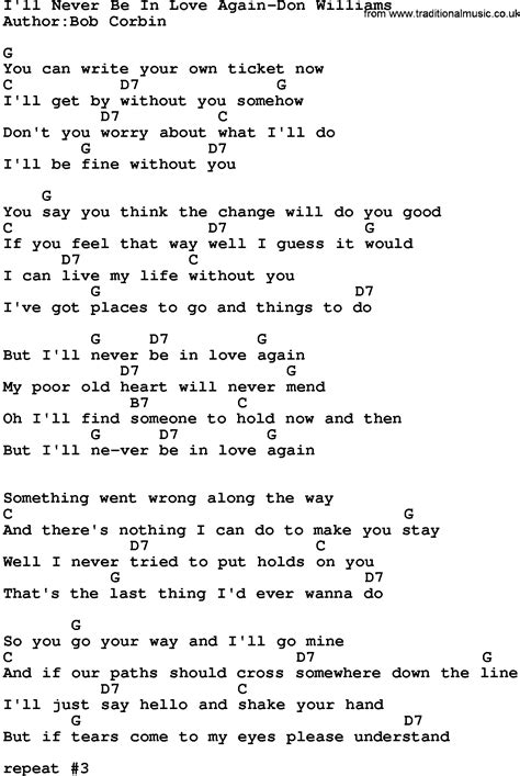 Don Williams I Ll Be Here In The Morning Lyrics