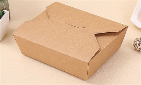 4 Size Kraft Paper Take Out Boxes Food Containers Wholesale Store