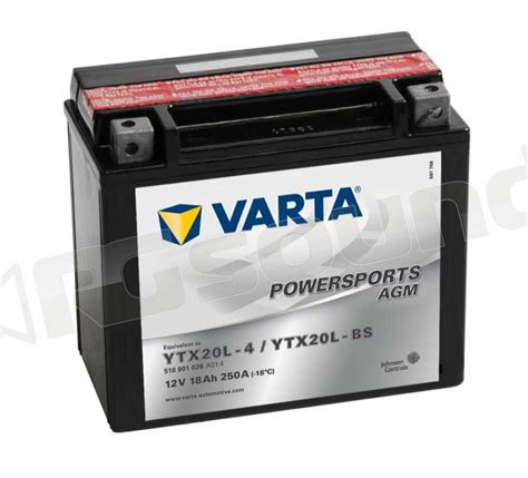 Varta TX20L 4 TX20L BS 518901025 Batterie Per Moto E Scooter Batte