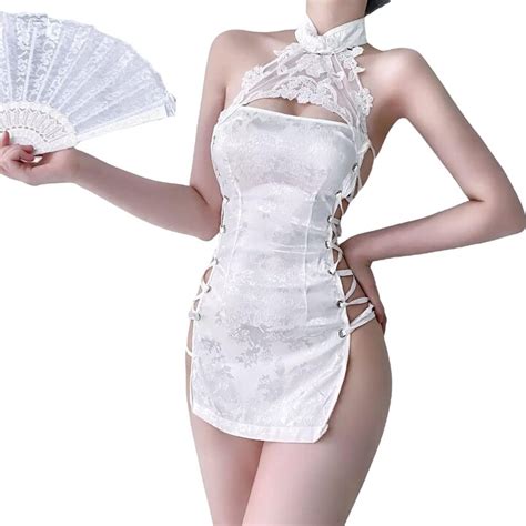 SINROYEE Clothing Lingerie Cheongsam Costume Anime Babydoll Suit Chinese Style Sexy Cosplay