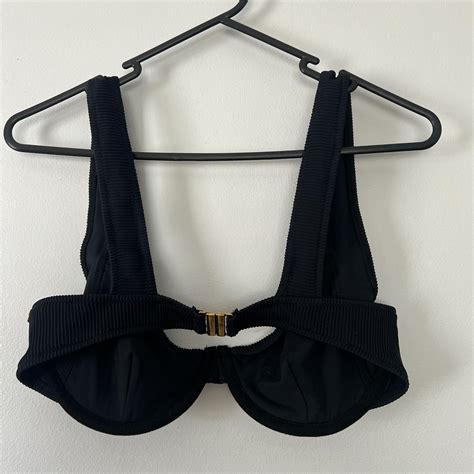 Kaiami Swim Black Bikini Top Size Only Work One Depop