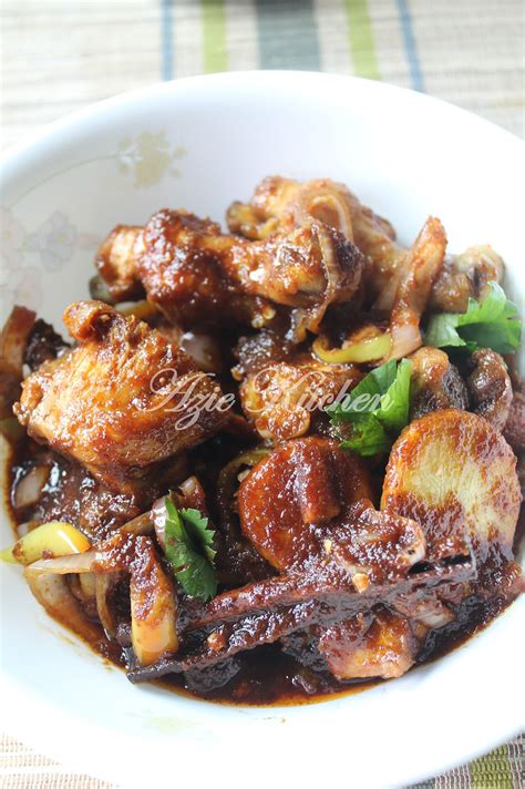 ayam masak kicap pedas  sedap azie kitchen