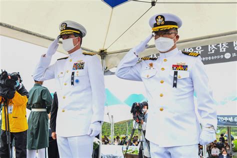 commander naval forces korea commemorates  anniversary  korean