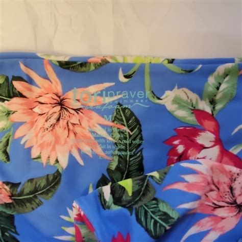 Tori Praver Swimwear Swim Tori Praver Blue Floral Bikini Swimsuit