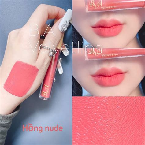 10 Hồng Nude Son Kem Lì Nắp Vàng Cao Cấp B A Màu Hồng Nude BigBuy360 bigbuy360 vn