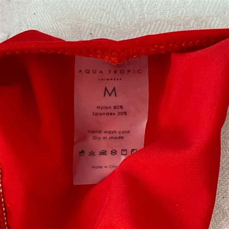 Aqua Tropic Swimwear Bikini Red S