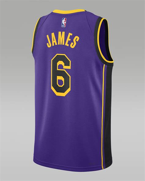 Los Angeles Lakers Statement Edition Mens Jordan Dri Fit Nba Swingman