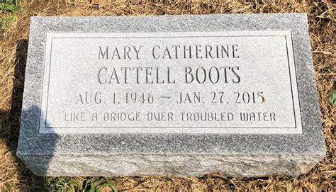 Mary Catherine Cattell Boots 1946 2015 Monumento Find A Grave