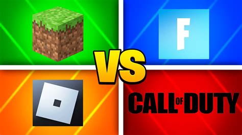 Minecraft Vs Fortnite Vs Roblox Vs Cod 6421 0298 6529 By Beaver444