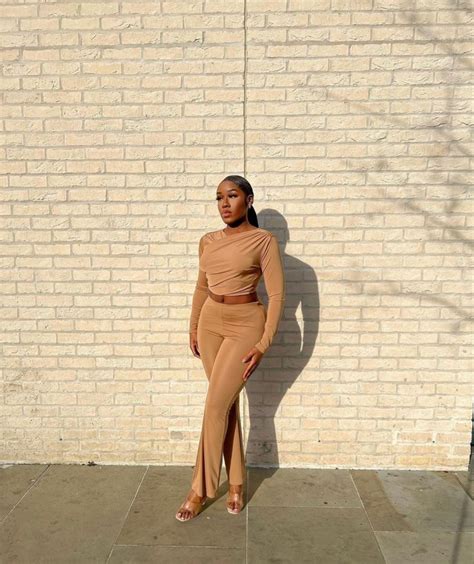 Camel Or Nude Island Outfit Fashion Inspo High Neck Dress