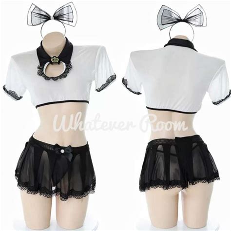 Jual Luna Sexy Lingerie French Maid Costume Japan Waiter Cosplay Halloween Di Seller Whatever