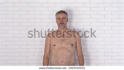 Studio Portrait Naked Old Man Stock Photo Shutterstock