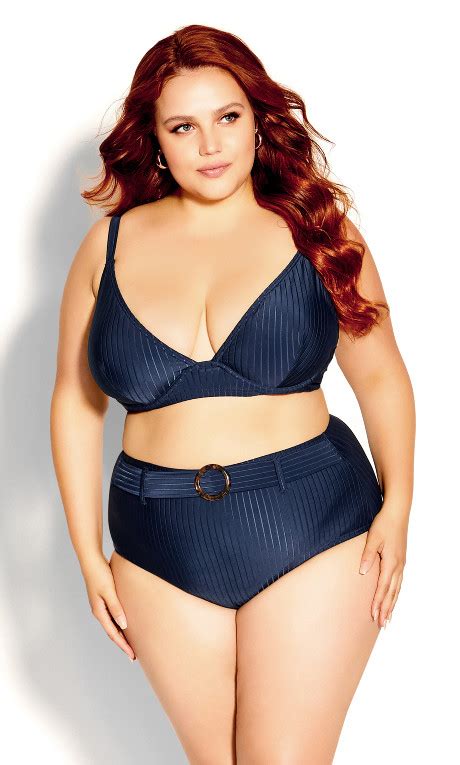 Women S Plus Size Java Navy High Rise Bikini Brief