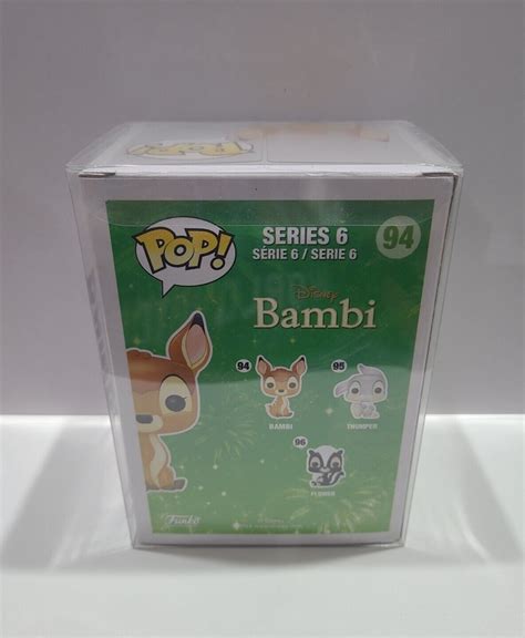 Funko Pop Vinyl Flocked Bambi 94 Hot Topic Exclusive Disney W Protector Case Record Shed