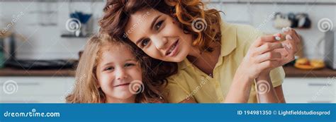 Image Of Curly Mother And Blonde Stock Photo Image Of Panorama Curly 194981350