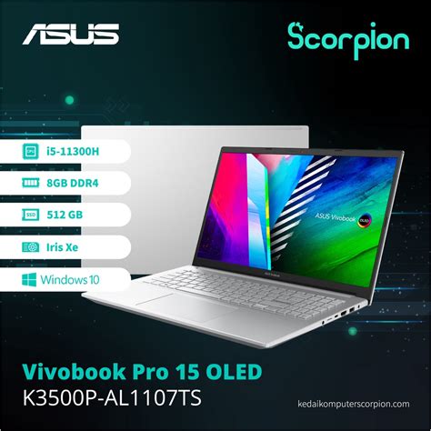 Asus Vivobook Pro 15 OLED K3500P-AL1107TS Laptop | Shopee Malaysia