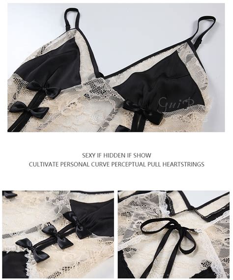 Plus Size Sexy Nightwear Backless Satin Lace Nightdress Seksi Lingerie Baju Tido Wanita Seksi