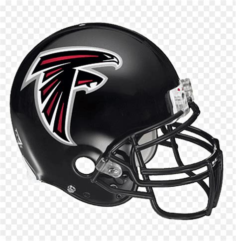 Png Image Of Atlanta Falcons Black Helmet With A Clear Background