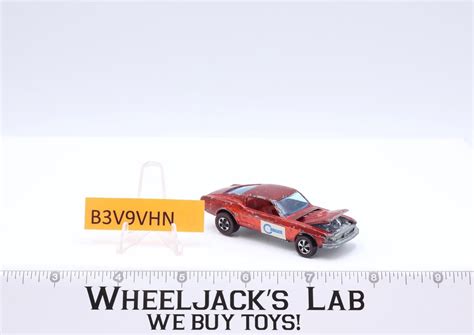 Custom Mustang Red Redline Hot Wheels Mattel Vintage Rl Red Interior Wheeljack S Lab
