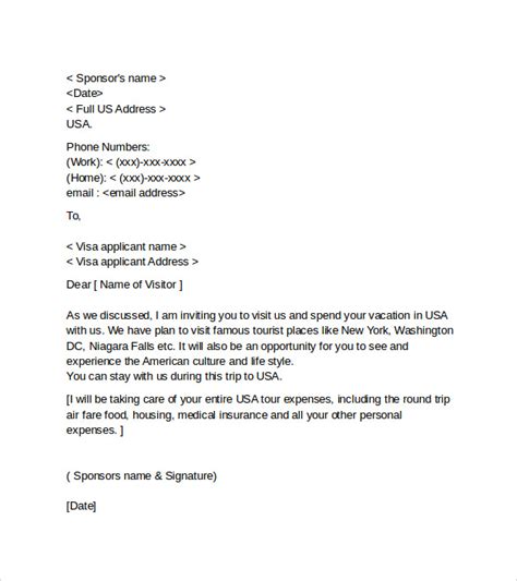 Free 15 Visa Invitation Letter Samples And Templates