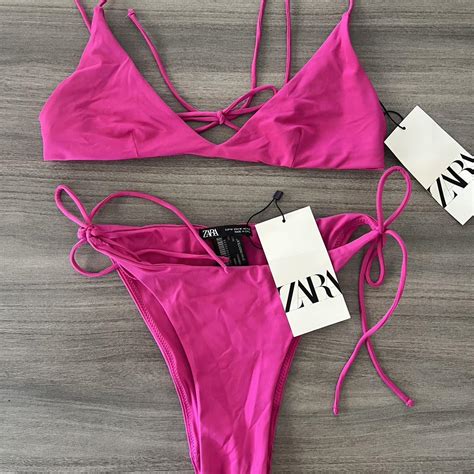 ZARA Bikini Set In Size M Nwt Depop