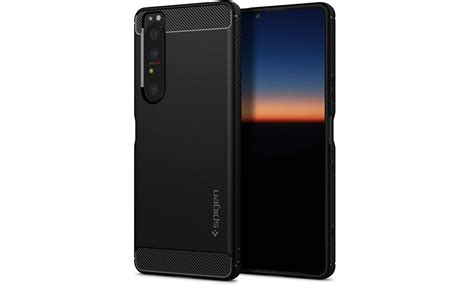 Spigen Rugged Armor Do Sony Xperia 1 III Czarny Etui I Obudowy Na