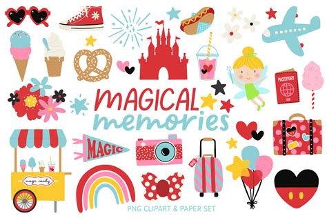 Magical Memories Clipart Paper Set Graphic by studiohellojoy · Creative