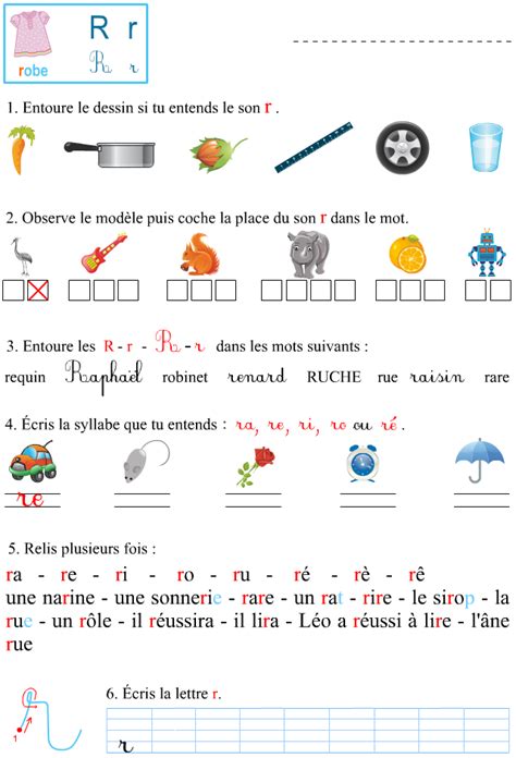 Exercices Orthophonie À Imprimer Tanant