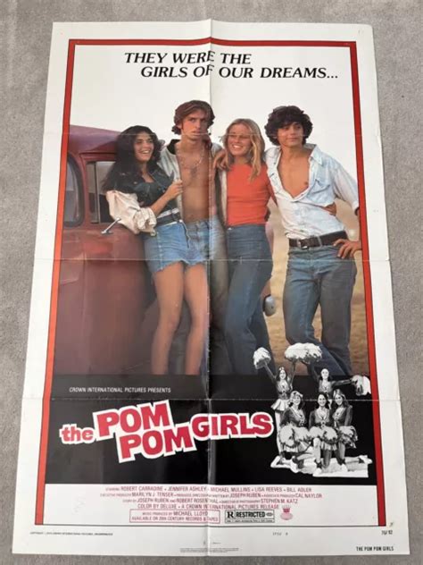 THE POM POM Girls 1976 Original US One Sheet Movie Poster 4 69