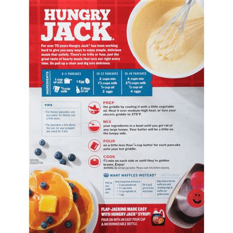 Hungry Jack Original Pancake Mix and Waffle Mix, 32 Oz Box - Walmart.com