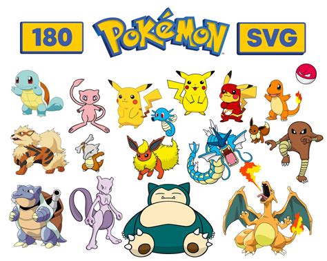 Pokemon Svg Bundle 138 Files Svg Pikachu Svg Pokemon Etsy