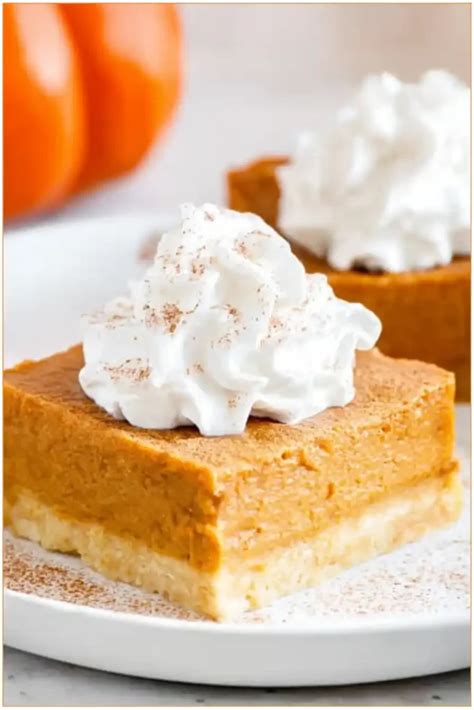 Pumpkin Pie Bars Recipe Easy Fall Dessert