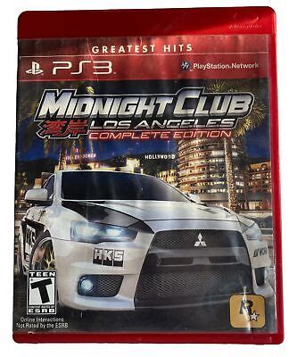 Midnight Club Los Angeles Complete Edition Ps Video Game Tested Vgc