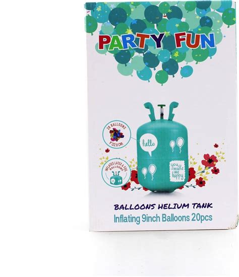Refillable Helium Balloon Tank 4.5L Fill 20 Balloons Perfect for