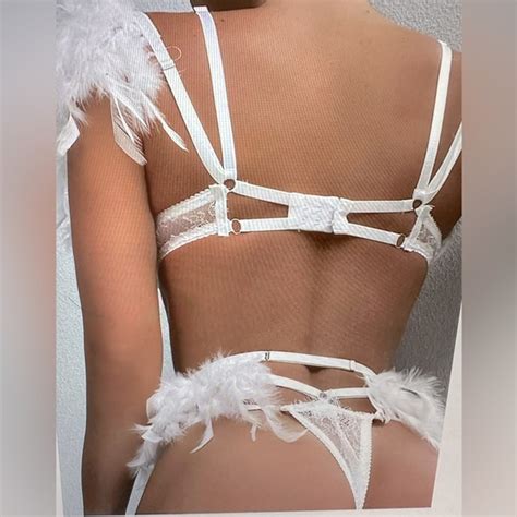Intimates Sleepwear Nwt Feather And Lace Snd Chains Sexy Lingerie Poshmark
