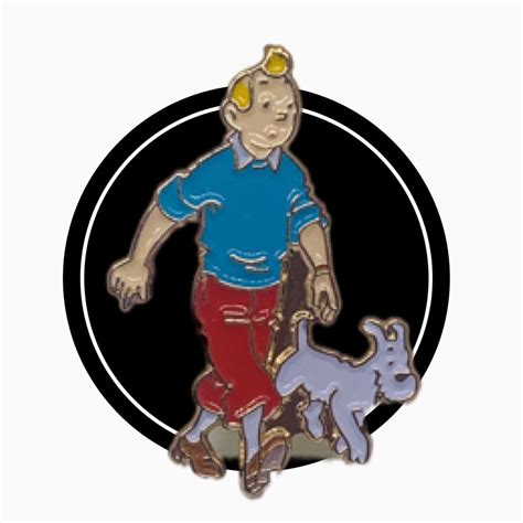 Tintin Pin Badge Enamel Pin Badge Tintin And Snowy Pin Badge Etsy Uk