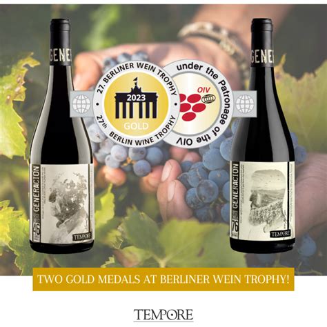 Two Gold Medals For Our GeneraciÓn Organic Wines Bodegas Tempore