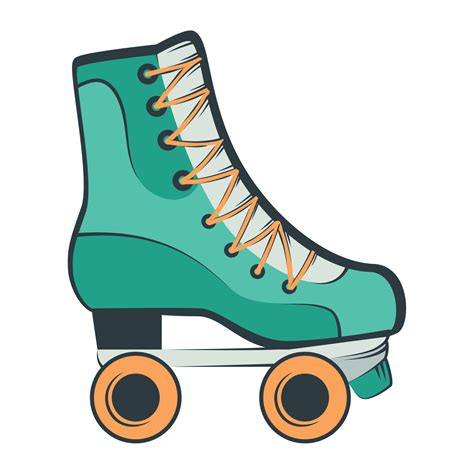 skate roller retro style 11252163 Vector Art at Vecteezy