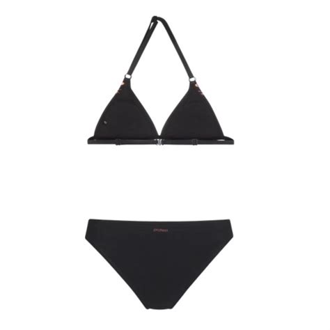 Bikini Protest Girls Rifka Jr Triangle True Black Badenstrand