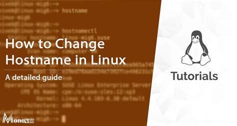 How To Set Or Change Hostname In Linux Linux Change Hostname